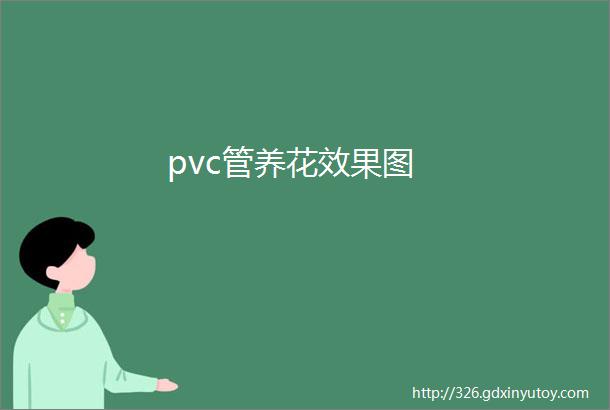 pvc管养花效果图