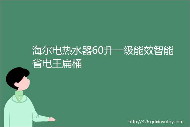 海尔电热水器60升一级能效智能省电王扁桶