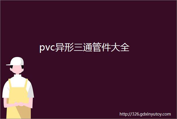 pvc异形三通管件大全