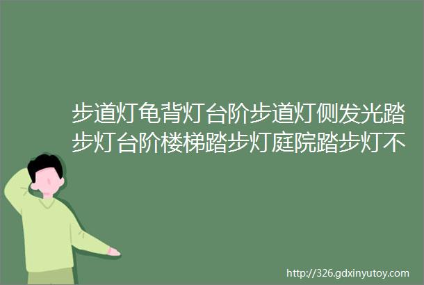 步道灯龟背灯台阶步道灯侧发光踏步灯台阶楼梯踏步灯庭院踏步灯不锈钢侧发光草坪步道灯湖南步道灯厂家湖南景观灯厂家直销